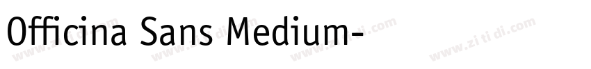 Officina Sans Medium字体转换